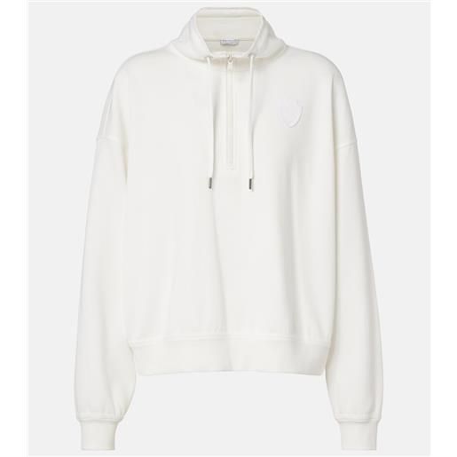 Brunello Cucinelli felpa in misto cotone con zip