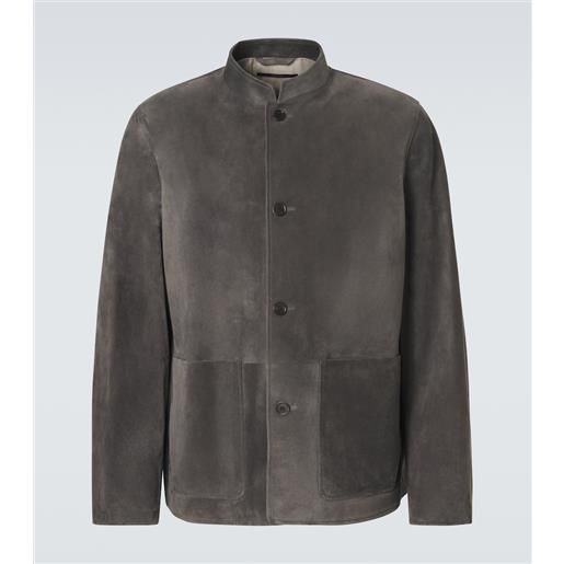 Dunhill giacca in suede