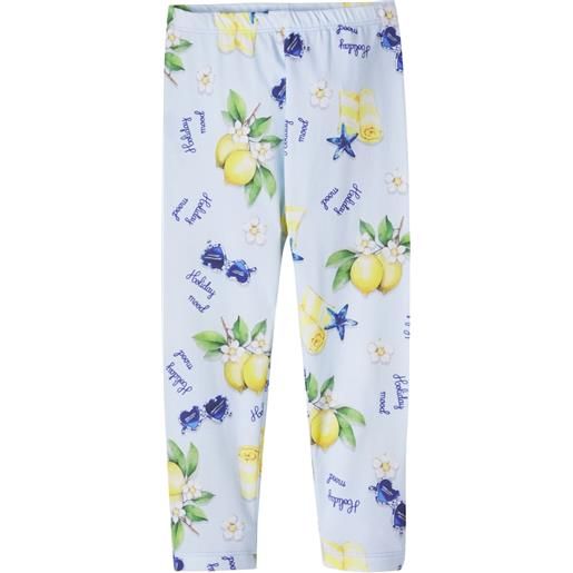 Monnalisa leggings in jersey di misto cotone con stampa