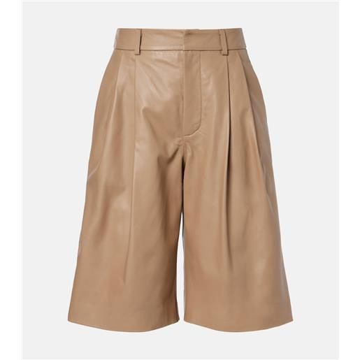 Yves Salomon bermuda in pelle