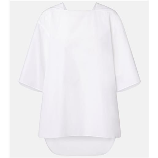 The Row top hamza in popeline di cotone