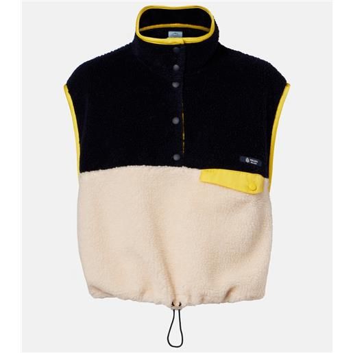 Prada gilet cropped in teddy