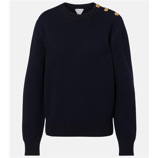 Bottega Veneta pullover knot in misto lana e cotone