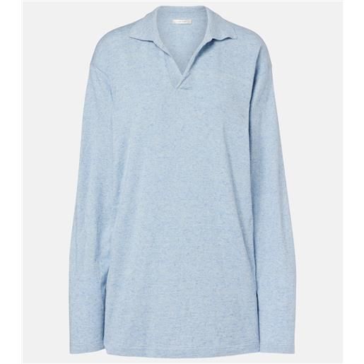 The Row polo niosa in cotone e lino