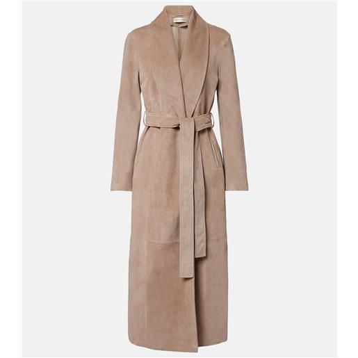 Nour Hammour cappotto gallery in suede