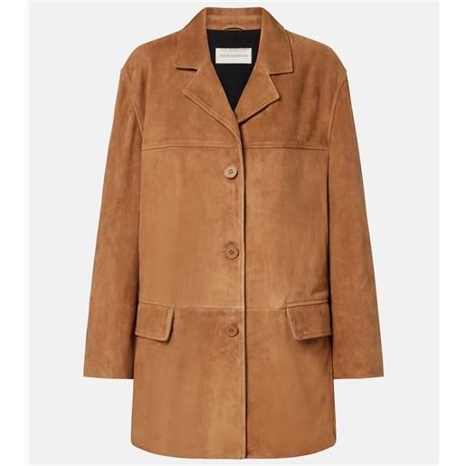 Nour Hammour giacca voltia in suede