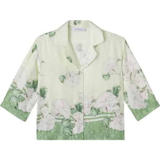 Monnalisa camicia con stampa floreale