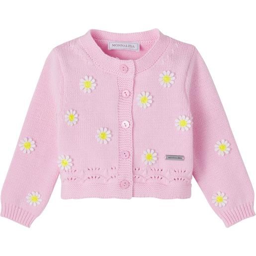 Monnalisa cardigan con applicazioni