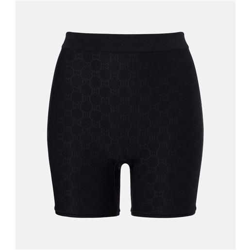 Gucci shorts in jacquard di jersey gg