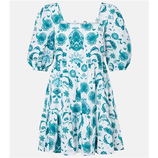 Heidi Klein abito corto kos in lino con stampa paisley