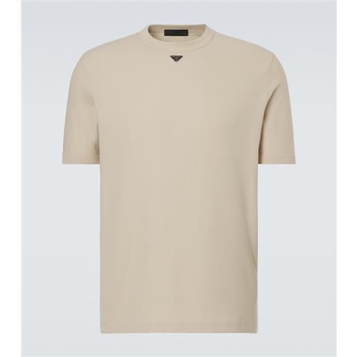 Prada t-shirt in cotone con logo