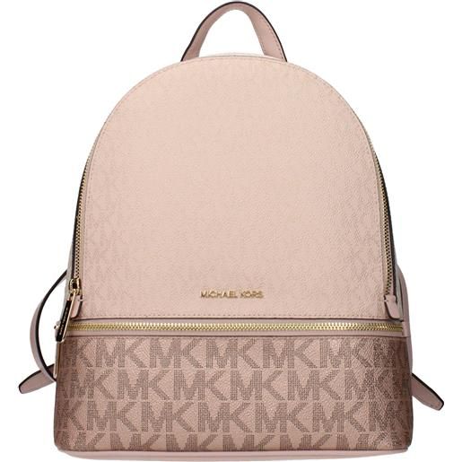 Michael Kors zaini e marsupi rhea donna tessuto rosa/rosa polvere