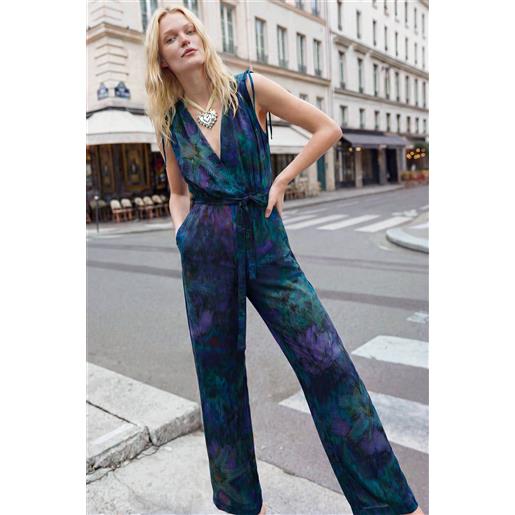 Desigual, tuta giardino notturno, donna, blu, l