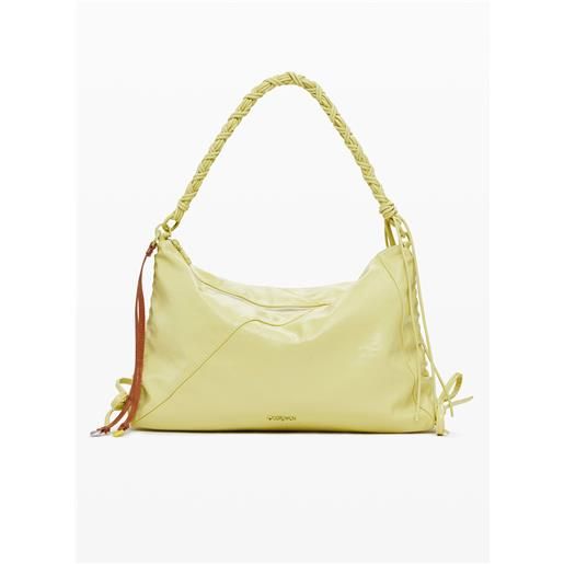 Showudesigns - Borsa a tracolla in pelle leggera, con finestra touch