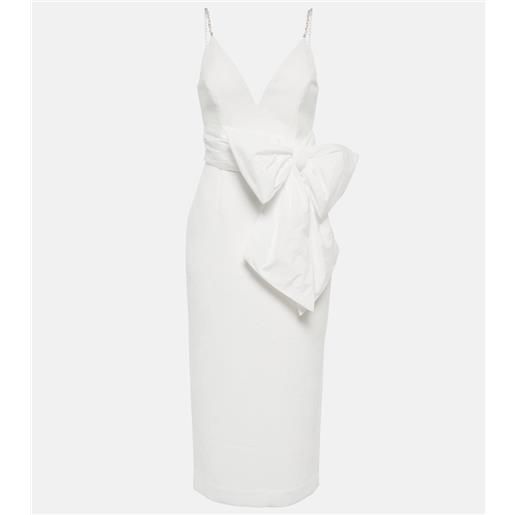 Rebecca Vallance bridal - abito midi genevieve in crêpe