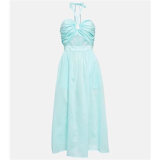 Marysia abito midi in cotone con cut-out