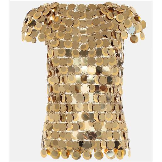 Rabanne top con paillettes
