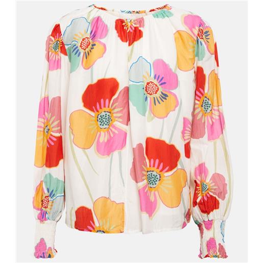 Velvet blusa avery in cotone e seta
