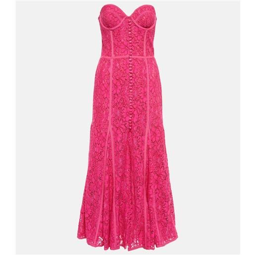 Costarellos maxi abito bustier elodie in pizzo