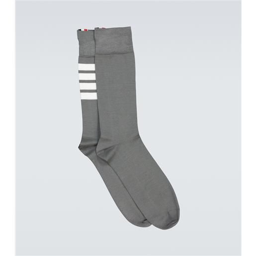 Thom Browne calze 4-bar in cotone