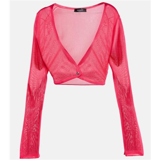 Versace cardigan cropped medusa