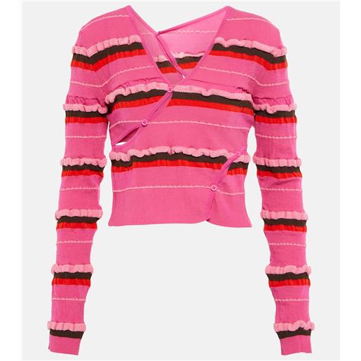 Jacquemus cardigan cropped le cardigan tordu