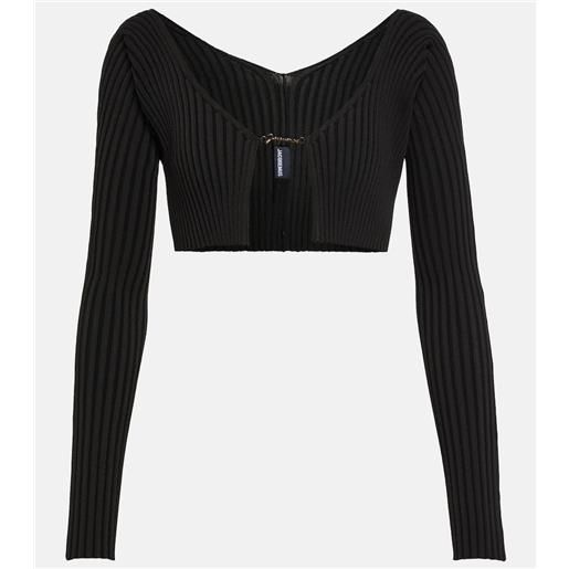 Jacquemus cardigan la maille pralã¹ cropped