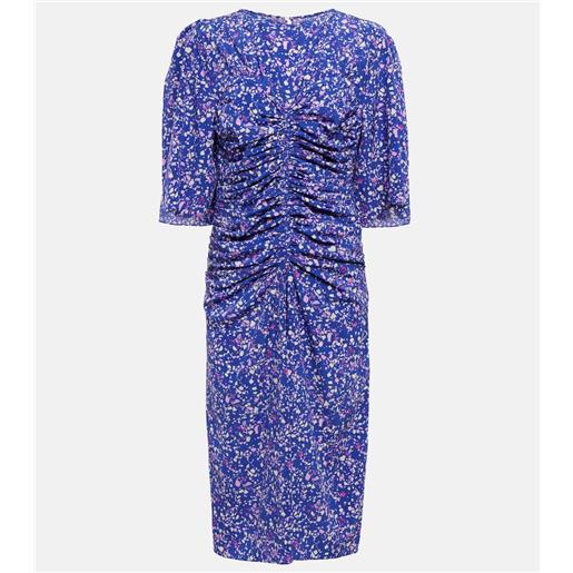 Isabel Marant abito midi lurner in misto seta