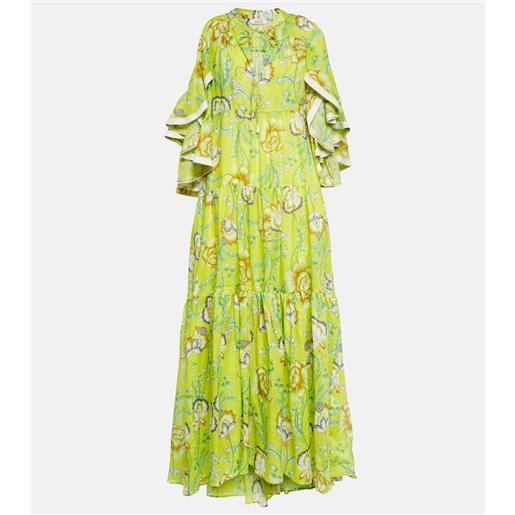 Dorothee Schumacher abito lungo in ramia con stampa