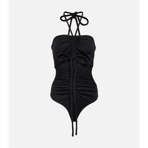 Proenza Schouler body compact in jersey con ruches