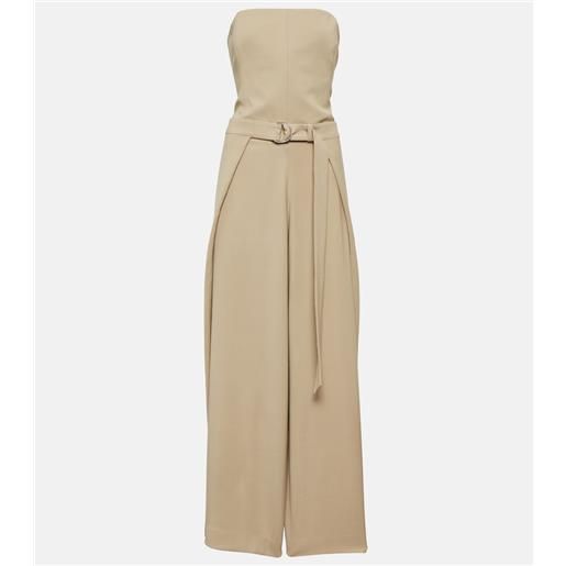Ami Paris jumpsuit in misto lana con cintura