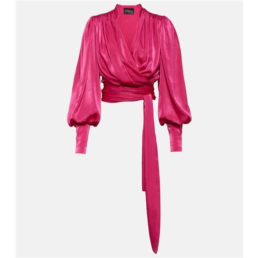 Costarellos blusa a portafoglio mouglalis in raso