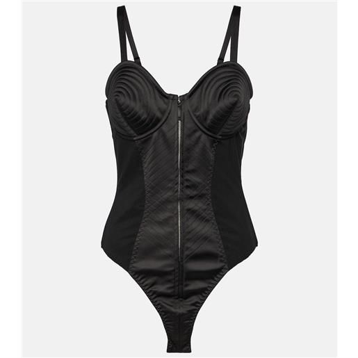 Jean Paul Gaultier body con raso