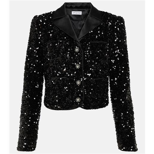 Bomber da donna con paillettes, con cerniera, tinta unita, maniche lunghe, scintillante, casual, lucido, per feste, giacca da motociclista alla moda, abbigliamento per carnevale, cardigan leggero e