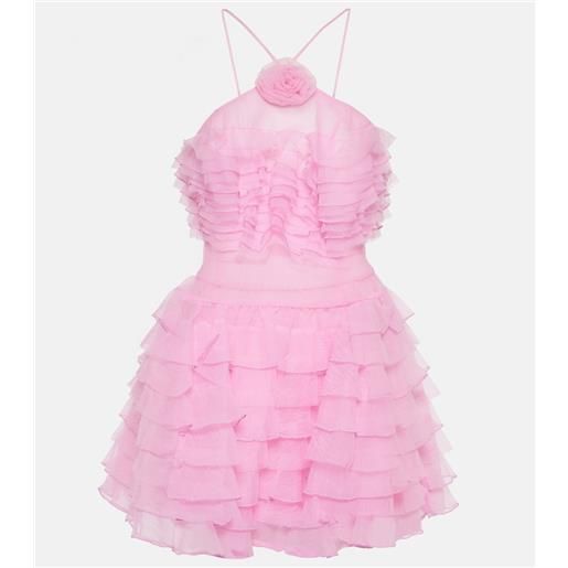 Staud miniabito florian in organza con volant