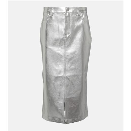 Staud gonna midi oaklyn in similpelle