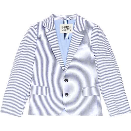 Scotch & Soda Kids blazer in cotone a righe