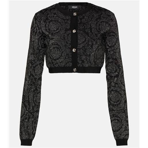 Versace cardigan cropped barocco