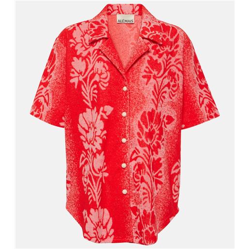 Alemais alémais camicia martha in misto cotone con stampa