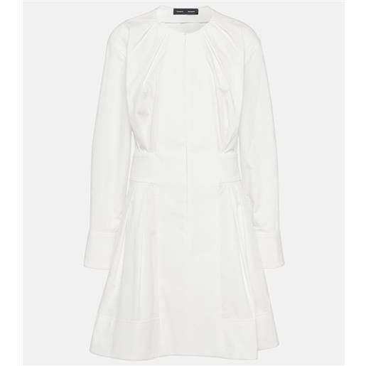 Proenza Schouler abito corto eileen in popeline di cotone