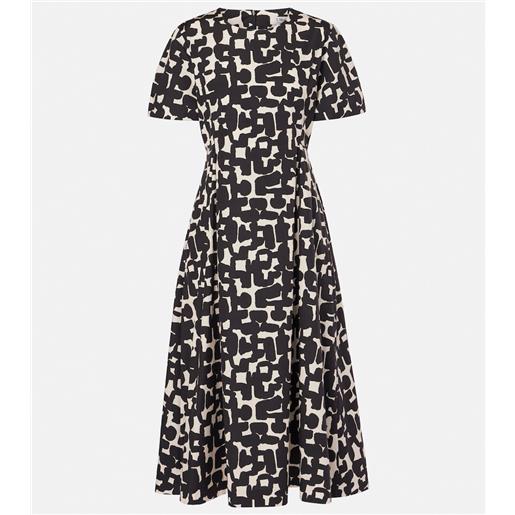 'S Max Mara abito midi callas in popeline di cotone