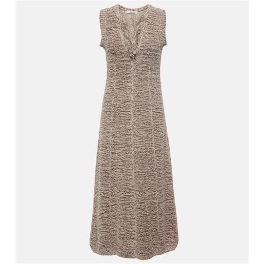 Dorothee Schumacher abito midi autumn sparkle in maglia