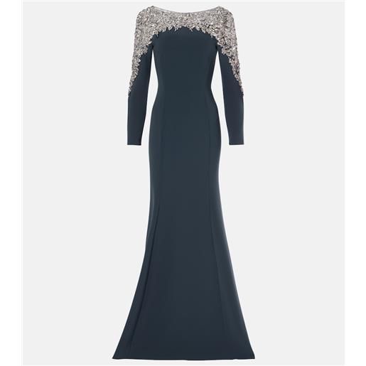 Jenny Packham abito lungo solstice con cristalli