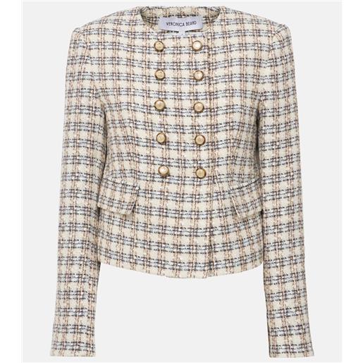 Veronica Beard giacca bentley in tweed a quadri