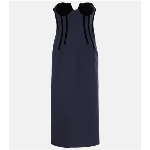 Sportmax abito midi anemone in misto lana