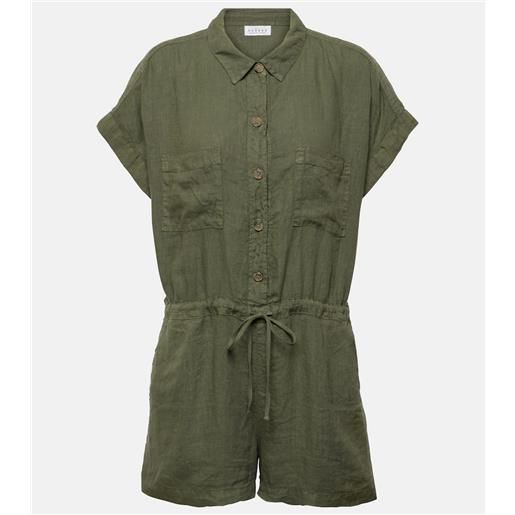 Velvet jumpsuit corta clare in lino