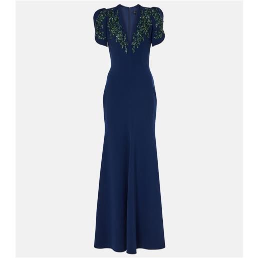 Jenny Packham abito lungo serenade con cristalli