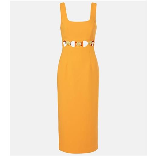Rebecca Vallance abito midi sirene cut-out
