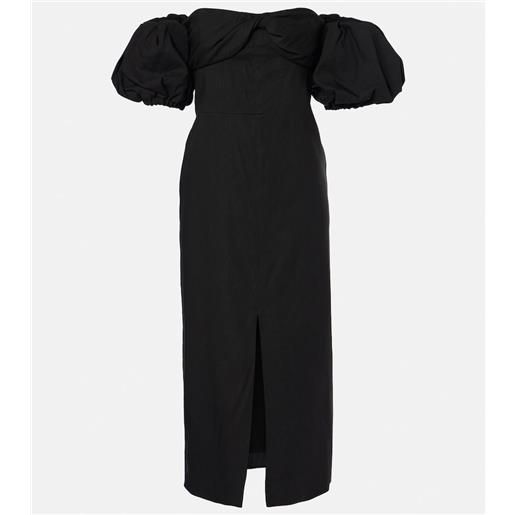 Isabel Marant abito midi darlena off-shoulder