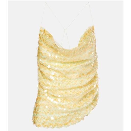 Xu Zhi top con paillettes